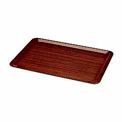 Tepsi Fastfood Plastik 36x46 Cm Ahşap Desenli