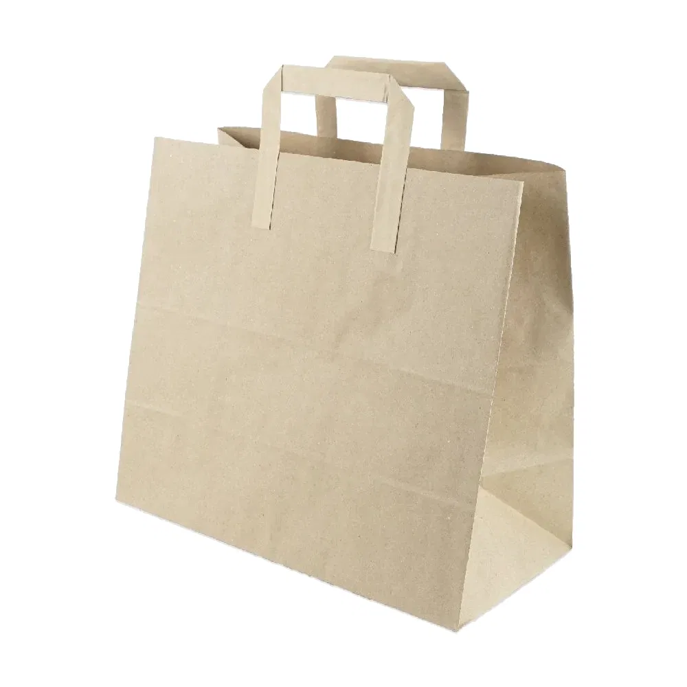 Çanta Kraft 32x28x16 Cm Düz Sap