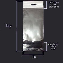 Opp Bantlı Şeffaf Poşet Askılı 13x35 Cm (1000 Ad)