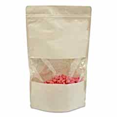 Kilitli Doypack Kraft Pencereli 18x29x4,5 Cm