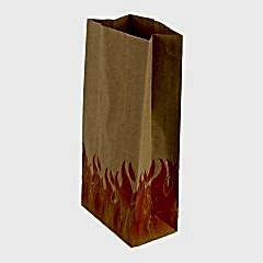 Kese Kraft 12x25x8 Cm Kare Dipli Alev Desenli