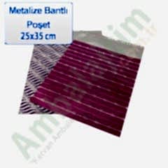 Hediyelik Bantlı Poşet 35x25 Cm 100 Adetli
