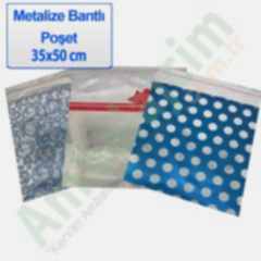 Hediyelik Bantlı Poşet 35x50 Cm 100 Adetli