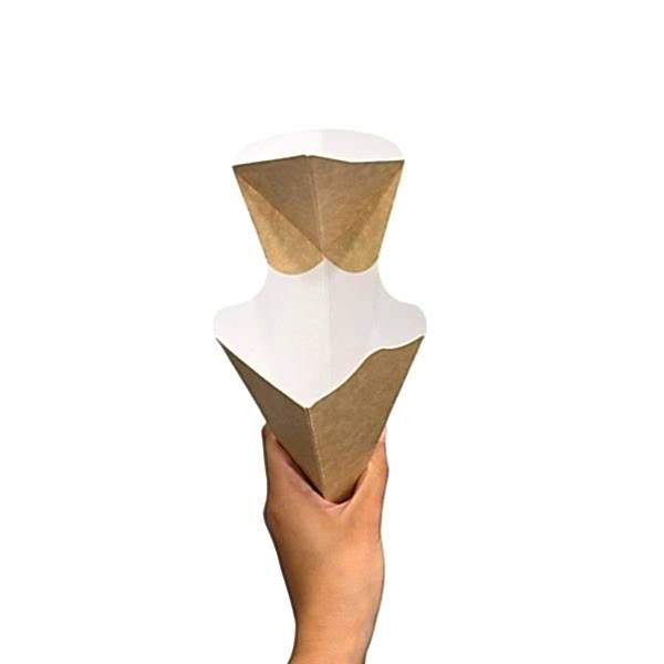 Kutu Cips Konik Kraft Sosluklu 100 Adetli