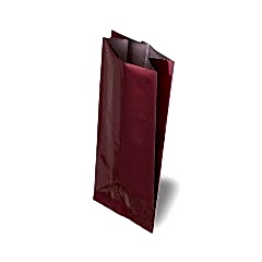 Yan Körüklü Torba Bordo Alüminyum 7,5x20x4 Cm