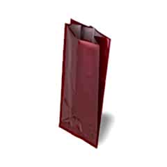 Yan Körüklü Torba Bordo Alüminyum 10x34x6 Cm