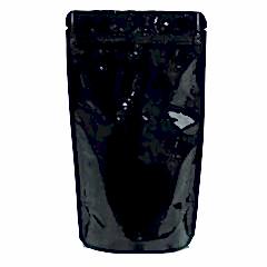 Kilitli Doypack Siyah Alüminyum 11x18,5x3,5 Cm