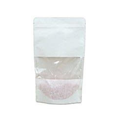 Kilitli Doypack Beyaz Kraft Pencereli 20x30x5 Cm