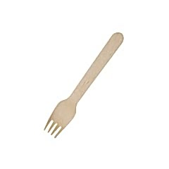 Çatal Tahta 16 cm 100 Adetli Pakette