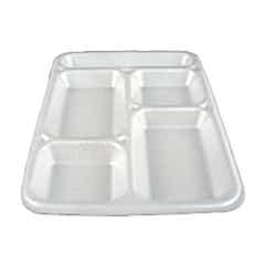 Köpük Tabldot 5 Bölmeli 100 Adetli