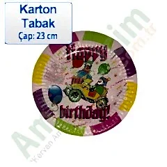 Tabak Karton Çap 24 Cm Palyanço 10 Adetli