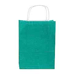 Çanta Kraft 18x25x10 Cm Burgu Sap Yeşil 50 ADET