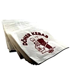 Hamburger Kese Kağıdı 14x15cm Beyaz sülfit Baskılı