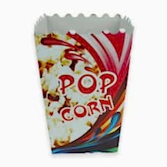 Kutu Popcorn Büyük Standart 11x13x21 Cm 500 Adetli