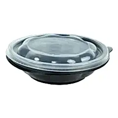 Salata Kabı Siyah 500 Gr + Kapak (Öst)