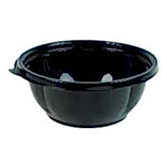 Salata Kabı Siyah 1000 Gr Kap+Kapak