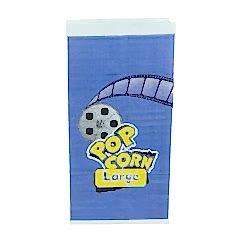 Kese Popcorn Large 15x28x8 Cm Beyaz Kraft