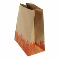 Kese Kraft 25x30x14 Cm Kare Dipli Alev Desenli