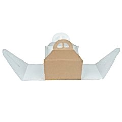 Kutu Turta 0 No Kare Saplı 18x18x11 Cm KRAFT 50 Adetli