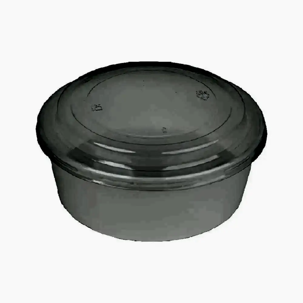 Salata Kabı Karton 1100 gr (38 oz)  BEYAZ Kap+Kapak 50 Adetli