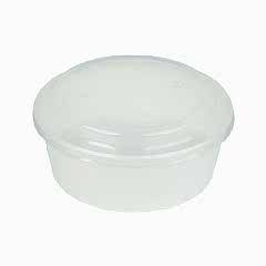 Salata Kabı Karton 1100 gr (38 oz)  BEYAZ Kap+Kapak 50 Adetli