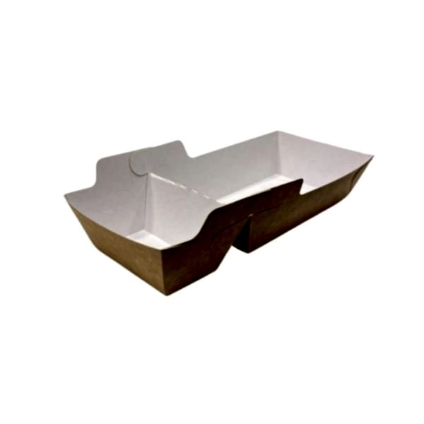 Kutu Kumpir Yapışmalı Kraft 2 Bölmeli 100 adetli