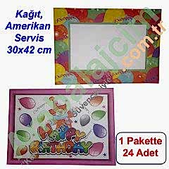 Amerikan Servis Kağıdı 30x42 cm 24 ADETLİ