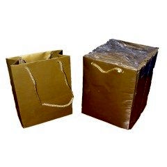 Mini Karton Çanta Gold 14x17x6,5 cm 24 adetli