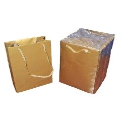 Mini Karton Çanta Gold 17x26x6,5 cm 24 adetli