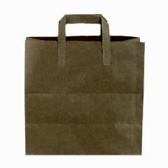 Çanta Kraft 30x28x16 Cm Düz Sap