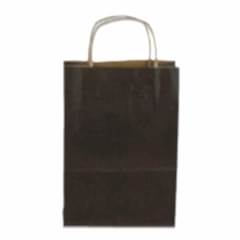 Çanta Kraft 18x24x9 cm Burgu Sap Kahverengi