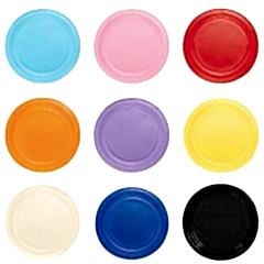 Tabak Plastik çap 22 cm Lila 25 adetli