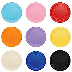 Tabak Plastik çap 22 cm Yeşil 25 adetli