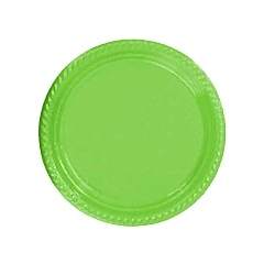 Tabak Plastik çap 22 cm Yeşil 25 adetli