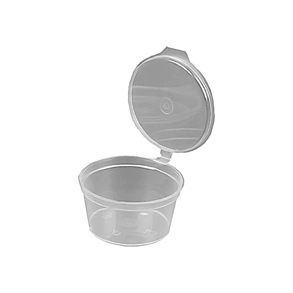 Sos Kabı 1 Oz  PP Kendinden Kapaklı 100 adetli