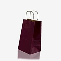 Çanta Kraft 25x31x12 Cm Burgu Sap Mor