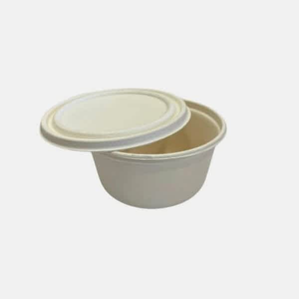 Ekolojik Çorba Kasesi 300 ml Kap + Kapak 50 Adet