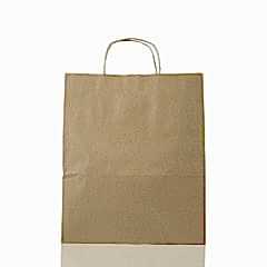 Çanta Kraft 25x31x12 Cm Burgu Sap Kraft