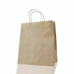 Çanta Kraft 25x28x14 Cm Burgu Sap