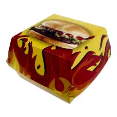 Kutu Hamburger Büyük 13x13x8 Cm Standart 100 Adetli