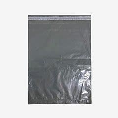 Kargo Poşeti Gri, Şeffaf Cepli 35x45+5 cm 100 Adetli