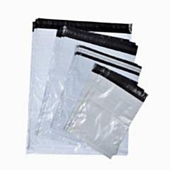 Kargo Poşeti Gri, Şeffaf Cepli 35x45+5 cm 100 Adetli